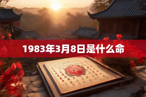 1983年3月8日是什么命