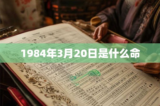 1984年3月20日是什么命