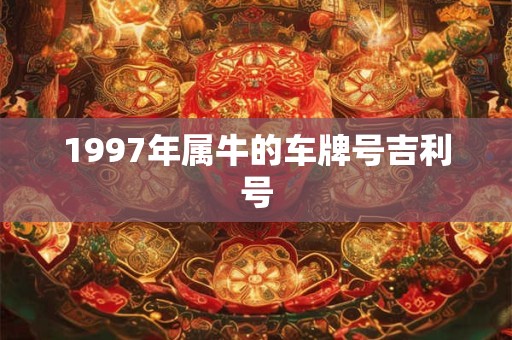1997年属牛的车牌号吉利号