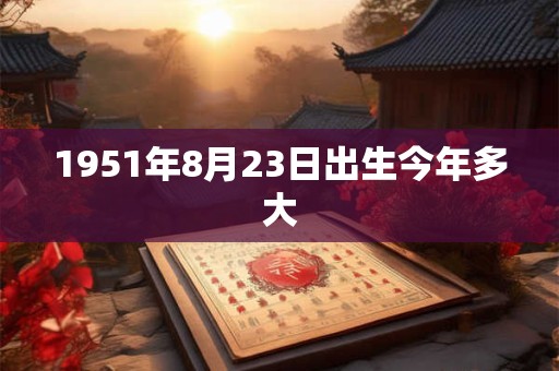 1951年8月23日出生今年多大