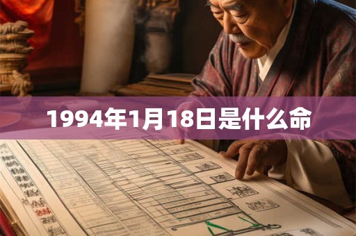 1994年1月18日是什么命
