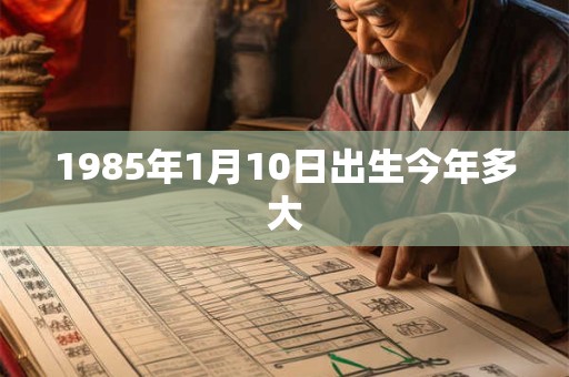 1985年1月10日出生今年多大
