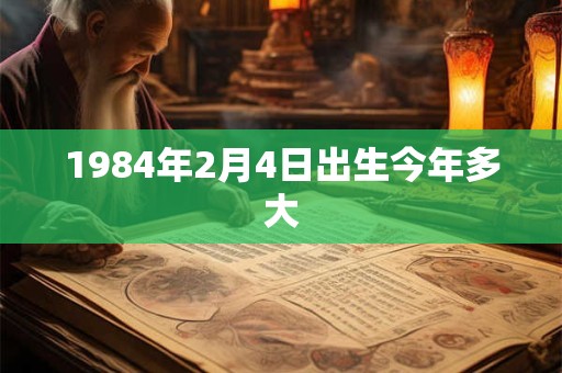 1984年2月4日出生今年多大