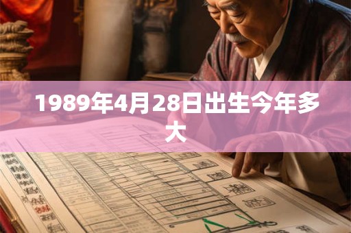 1989年4月28日出生今年多大