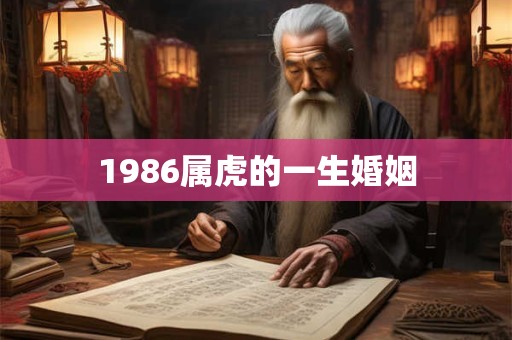 1986属虎的一生婚姻