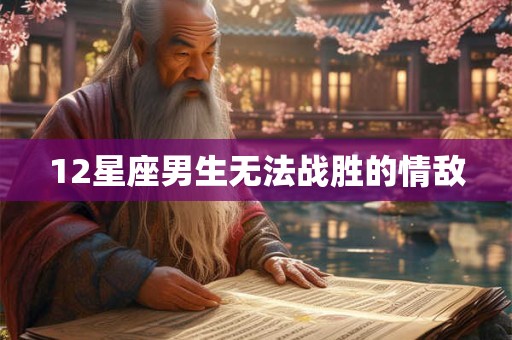 12星座男生无法战胜的情敌