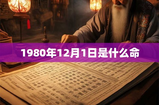1980年12月1日是什么命
