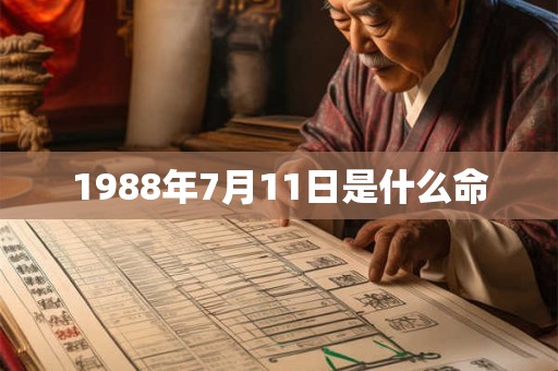 1988年7月11日是什么命
