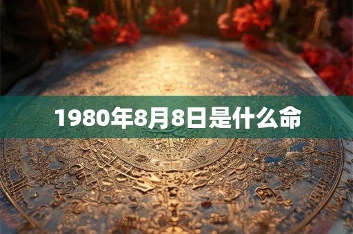 1980年8月8日是什么命