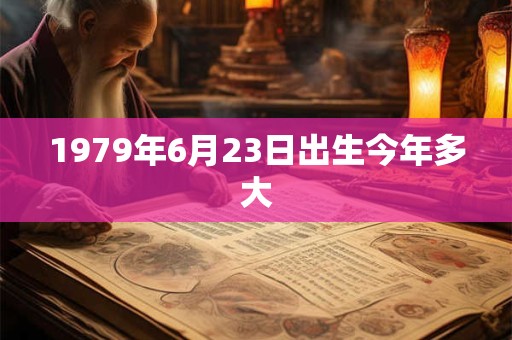 1979年6月23日出生今年多大