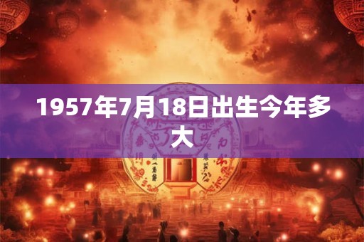 1957年7月18日出生今年多大