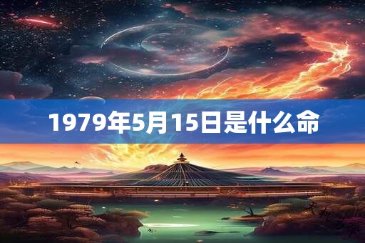 1979年5月15日是什么命