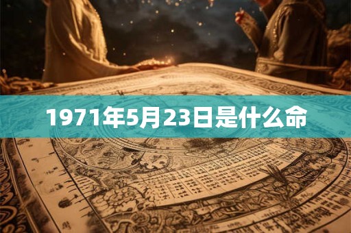 1971年5月23日是什么命