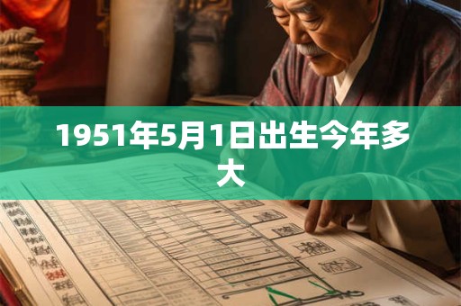 1951年5月1日出生今年多大