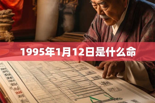 1995年1月12日是什么命