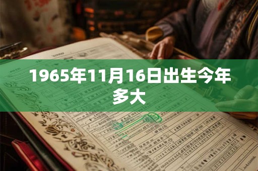 1965年11月16日出生今年多大