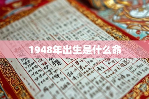 1948年出生是什么命