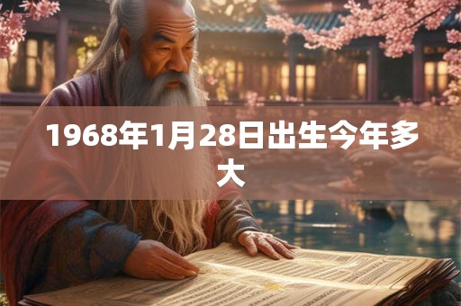 1968年1月28日出生今年多大