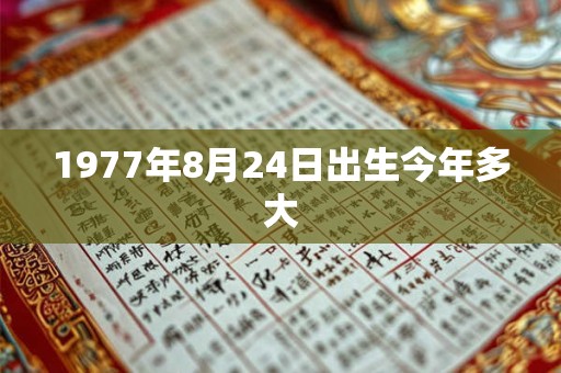 1977年8月24日出生今年多大