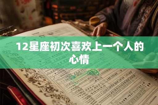 12星座初次喜欢上一个人的心情