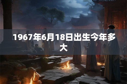 1967年6月18日出生今年多大