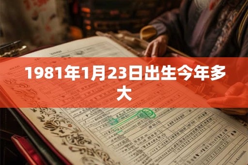 1981年1月23日出生今年多大