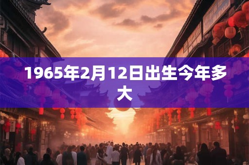 1965年2月12日出生今年多大