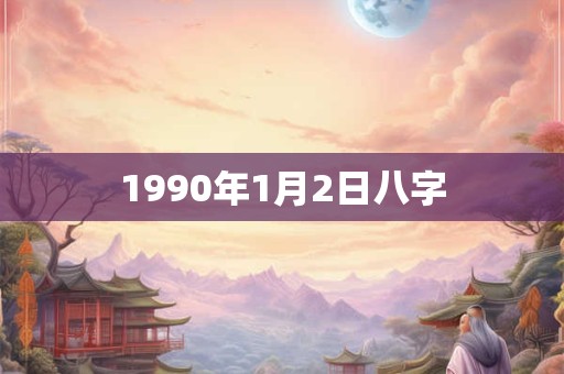 1990年1月2日八字