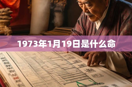 1973年1月19日是什么命