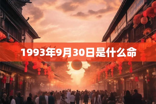 1993年9月30日是什么命