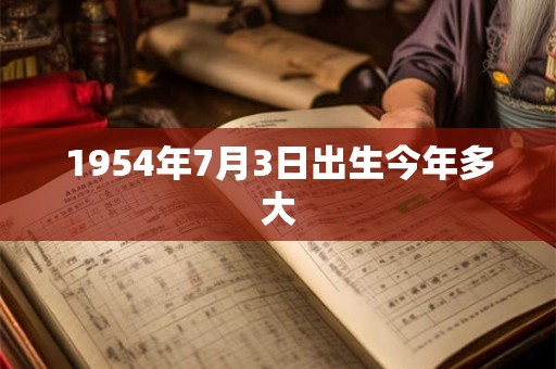 1954年7月3日出生今年多大