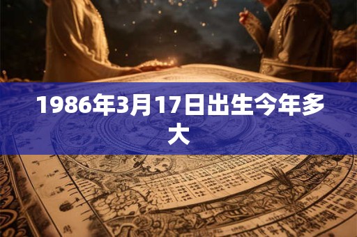 1986年3月17日出生今年多大
