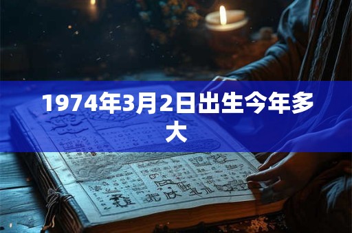1974年3月2日出生今年多大