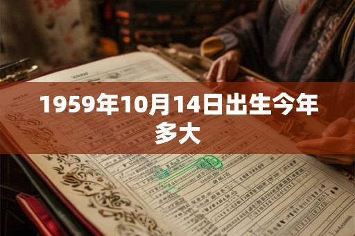 1959年10月14日出生今年多大