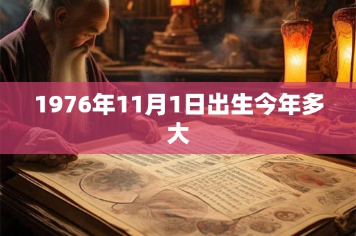 1976年11月1日出生今年多大