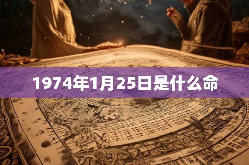 1974年1月25日是什么命