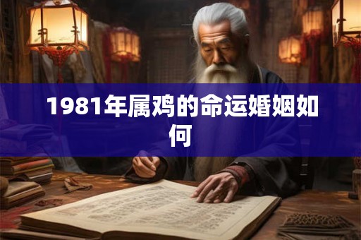 1981年属鸡的命运婚姻如何