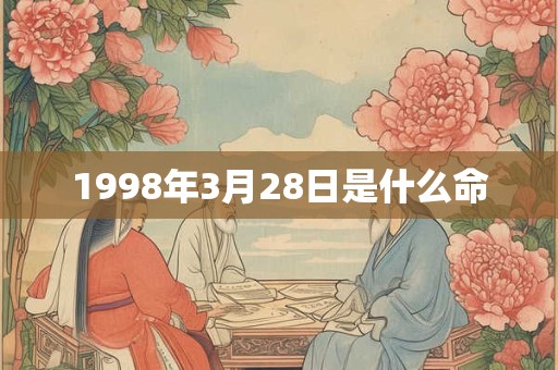 1998年3月28日是什么命