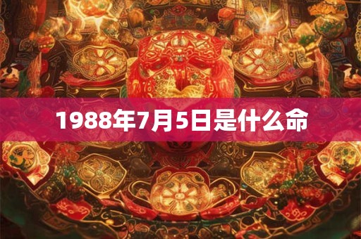 1988年7月5日是什么命