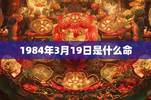 1984年3月19日是什么命