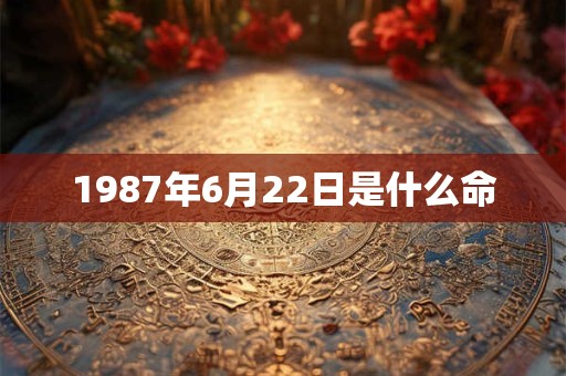 1987年6月22日是什么命