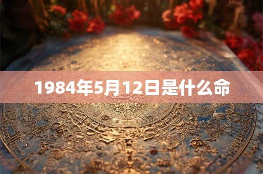 1984年5月12日是什么命