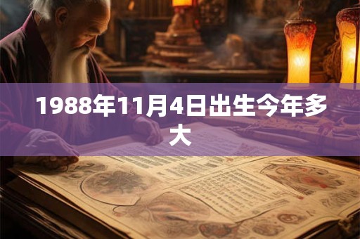 1988年11月4日出生今年多大