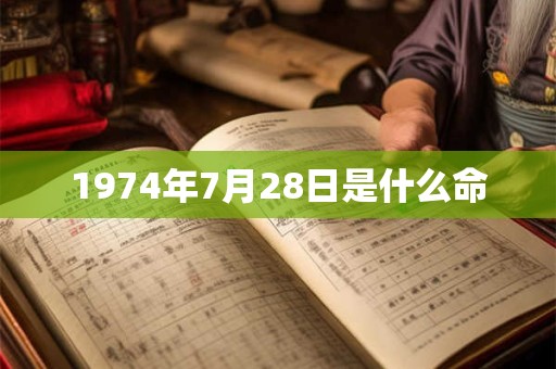1974年7月28日是什么命