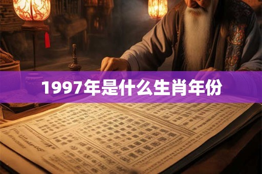 1997年是什么生肖年份