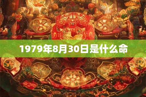 1979年8月30日是什么命 1979年8月30日是什么命