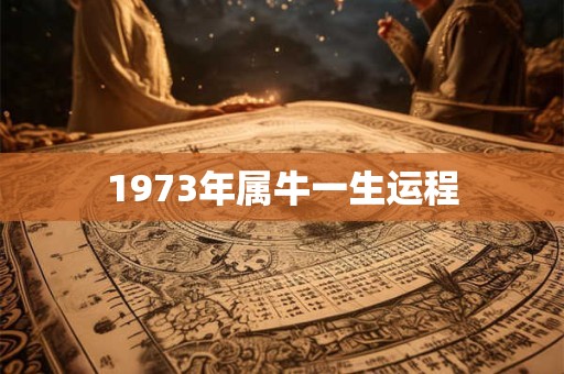 1973年属牛一生运程