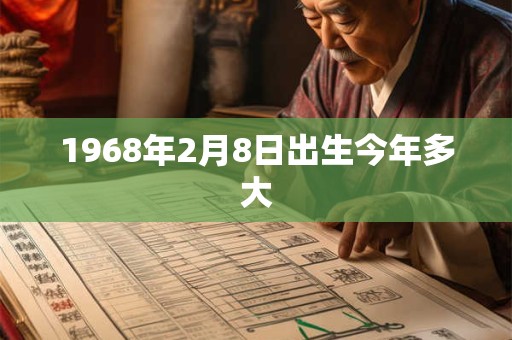 1968年2月8日出生今年多大