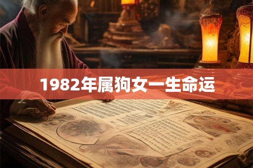 1982年属狗女一生命运