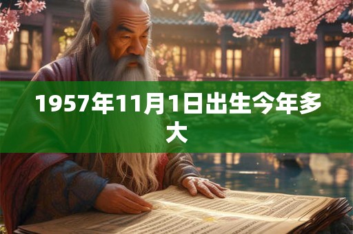 1957年11月1日出生今年多大